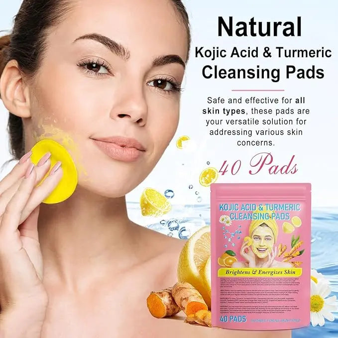 🏆#1 Best Selling🏆 Turmeric Kojic Acid Cleansing Pads gomuto.com
