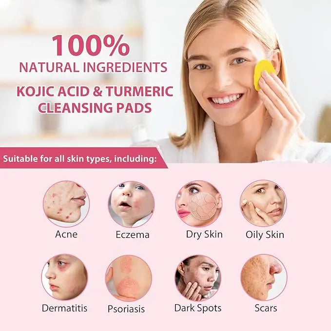 🏆#1 Best Selling🏆 Turmeric Kojic Acid Cleansing Pads gomuto.com