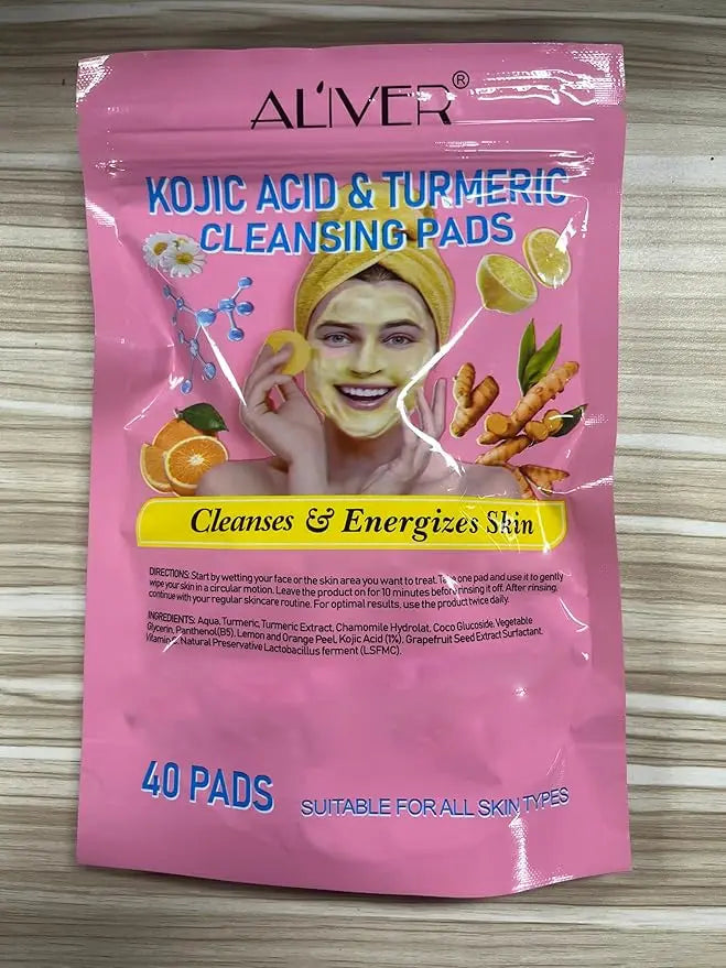 🏆#1 Best Selling🏆 Turmeric Kojic Acid Cleansing Pads gomuto.com