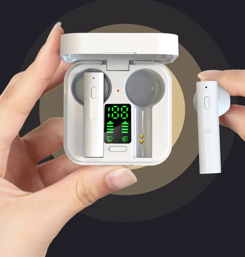 Air6 Plus Solar Charging TWS Bluetooth 5.1 Earphones - Noise Cancelling, Wireless, Waterproof Sports Headset Gomuto