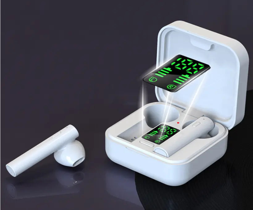 Air6 Plus Solar Charging TWS Bluetooth 5.1 Earphones - Noise Cancelling, Wireless, Waterproof Sports Headset Gomuto