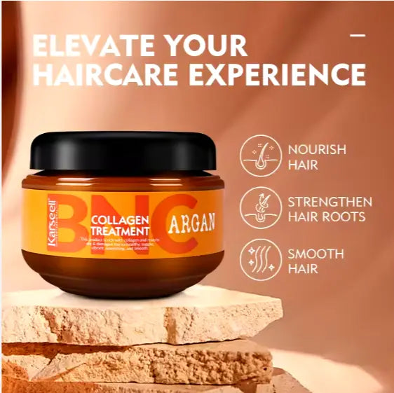 BNC Argan Collagen Hair Treatment Mask – Deep Repair & Shine Revival (For All Hair Types) gomuto.com