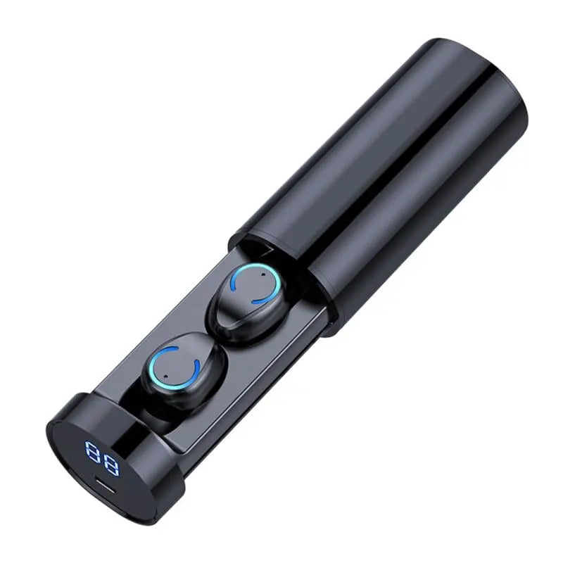 Binaural Mini Cylindrical Bluetooth Headphones F9 V5.0 - HD Calling, Long Battery Life Gomuto