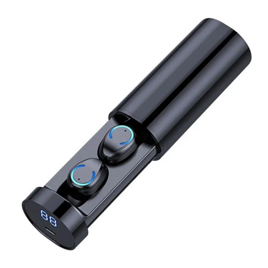 Binaural Mini Cylindrical Bluetooth Headphones F9 V5.0 - HD Calling, Long Battery Life Gomuto