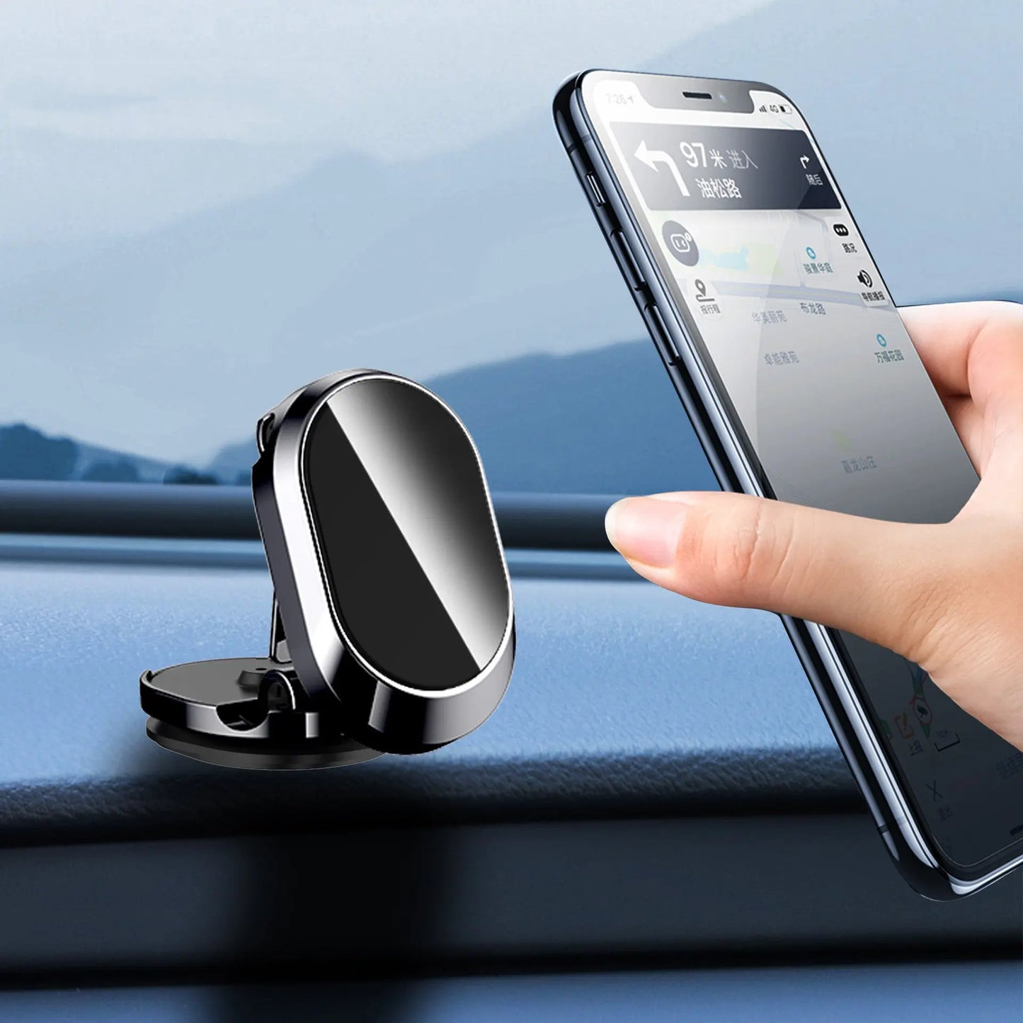 Car Folding Magnetic Phone Holder - 360° Rotation gomuto.com