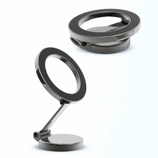 Car Magnetic Folding Phone Holder 360 Degree Rotation Phone Mount Suction Cup Car Navigation Phone Holder AntiShake Bracket Gomuto