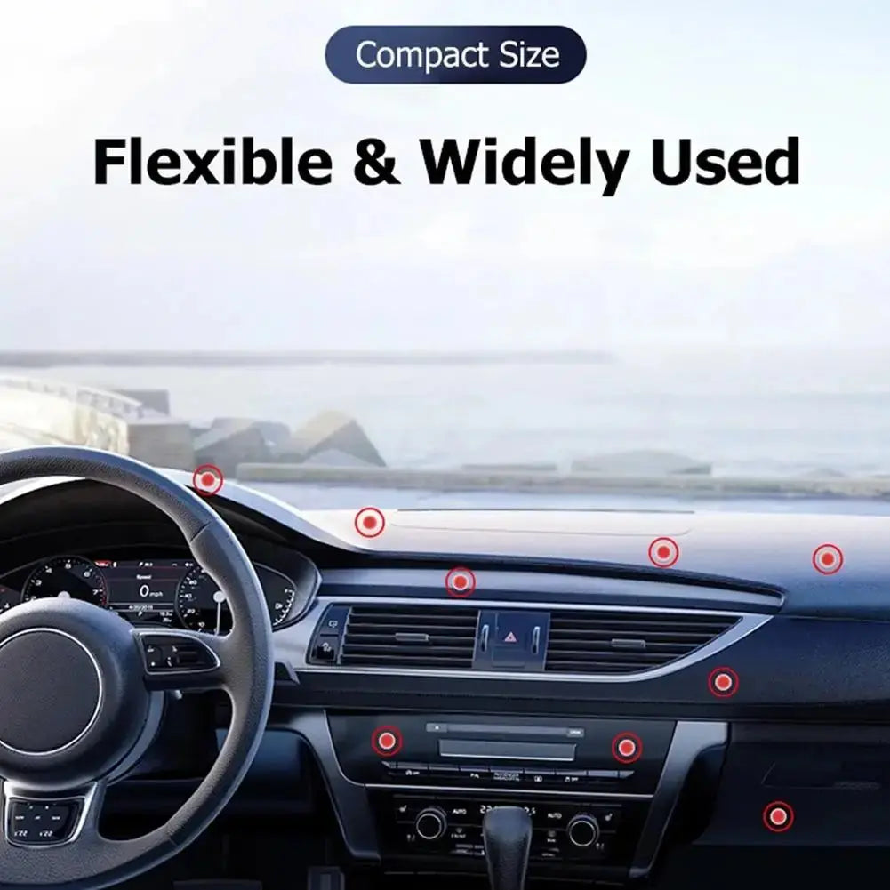Car Magnetic Folding Phone Holder 360 Degree Rotation Phone Mount Suction Cup Car Navigation Phone Holder AntiShake Bracket Gomuto