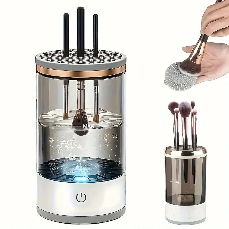 Electric Makeup Brush Cleaner & Dryer – Automatic Multi Brush Cleaning Machine gomuto.com