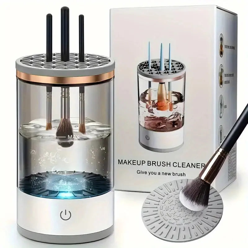 Electric Makeup Brush Cleaner & Dryer – Automatic Multi Brush Cleaning Machine gomuto.com