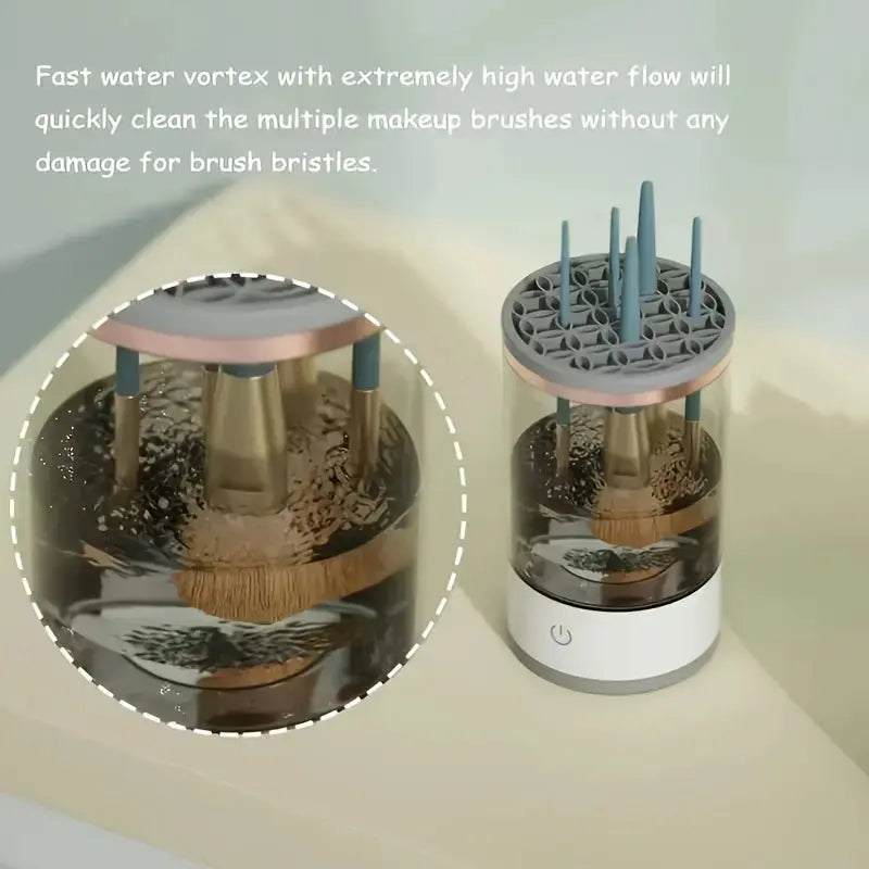 Electric Makeup Brush Cleaner & Dryer – Automatic Multi Brush Cleaning Machine gomuto.com