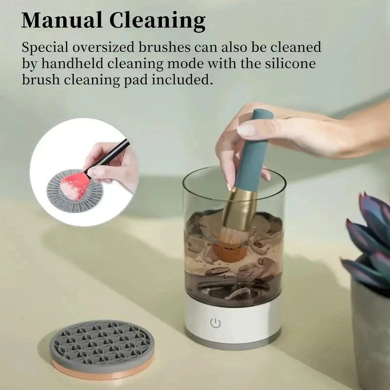 Electric Makeup Brush Cleaner & Dryer – Automatic Multi Brush Cleaning Machine gomuto.com