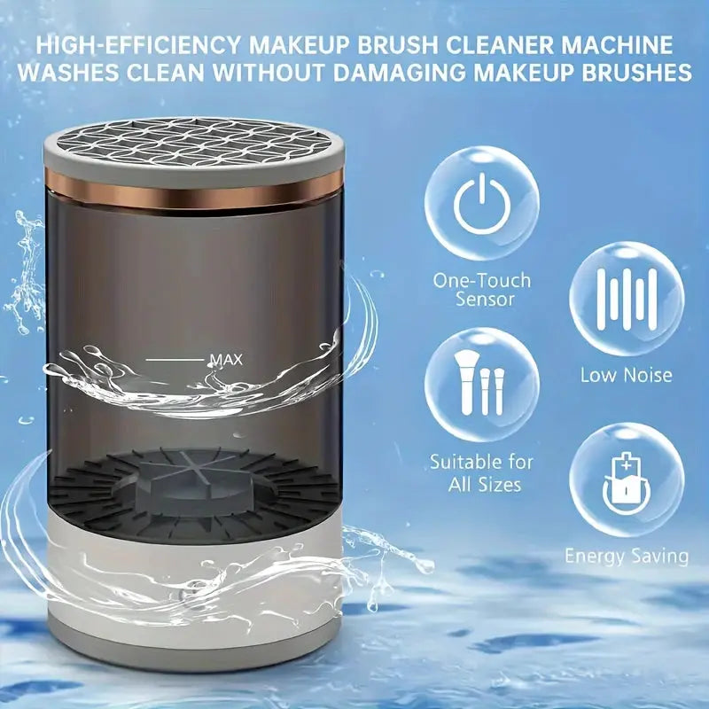 Electric Makeup Brush Cleaner & Dryer – Automatic Multi Brush Cleaning Machine gomuto.com