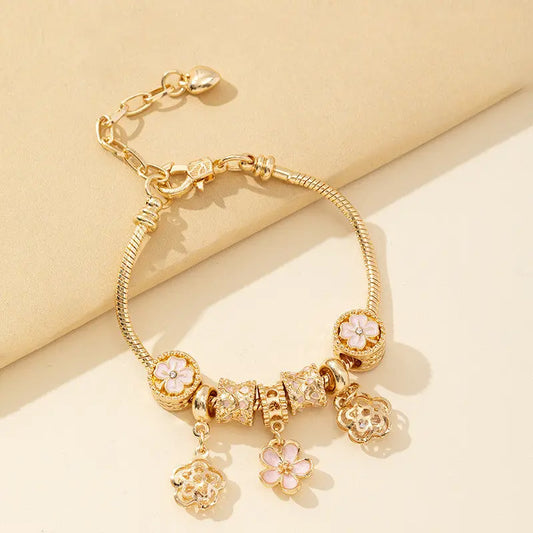 Fashion Bracelet Diy Floral Beads gomuto.com