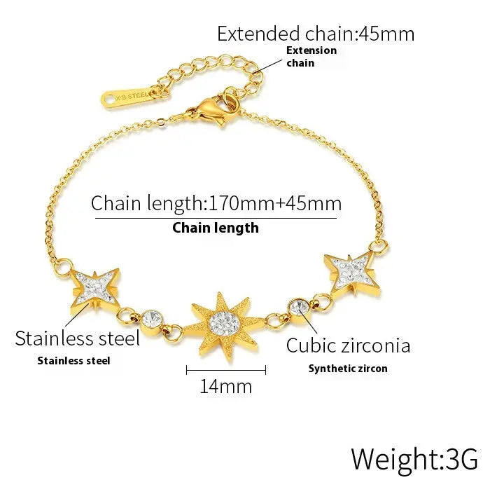 Niche Design Bracelet Female Star Asterism Star gomuto.com