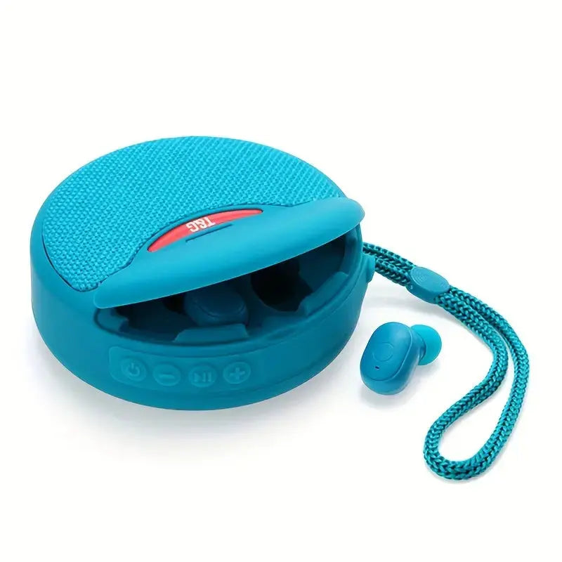 Outdoor Portable Bluetooth Speaker with Integrated Headset - 3D Stereo Subwoofer, FM Radio, TF Card Support Gomuto