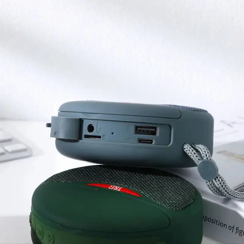 Outdoor Portable Bluetooth Speaker with Integrated Headset - 3D Stereo Subwoofer, FM Radio, TF Card Support Gomuto