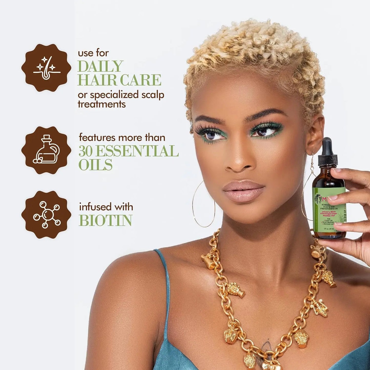 Rosemary Mint Scalp & Hair Strengthening Oil gomuto.com