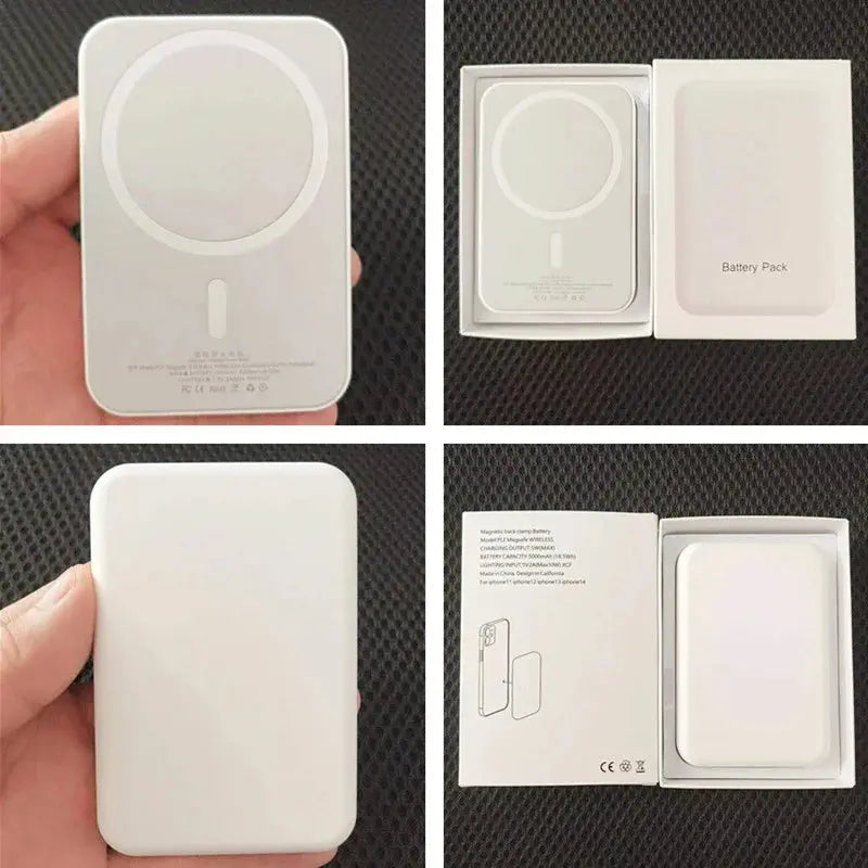Ultra-Thin Magnetic Wireless Power Bank - 5000mAh, USB-C PD 20W Fast Charging, External Battery for iPhone Gomuto