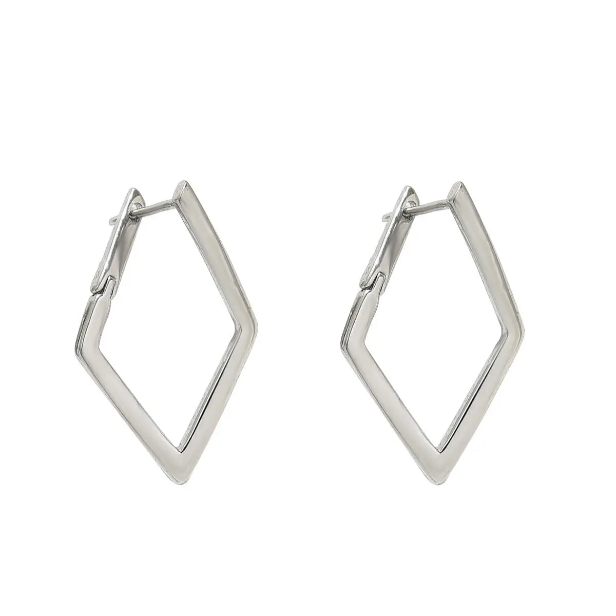 Simple Geometric Quadrilateral Design Earrings gomuto.com