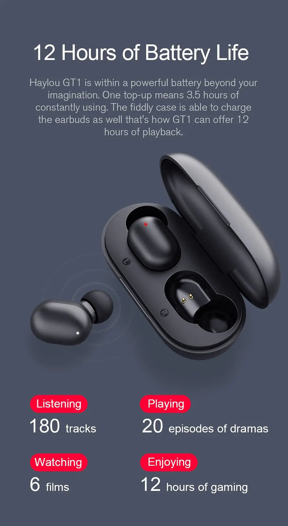 Wireless Bluetooth 5.0 Binaural In-Ear Headset - Stereo, Waterproof, Motion Ready Gomuto