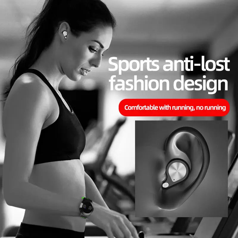 Wireless Bluetooth Wrist Strap Headset - HiFi Quality, Sports Earbuds Compatible with Apple & Android Gomuto