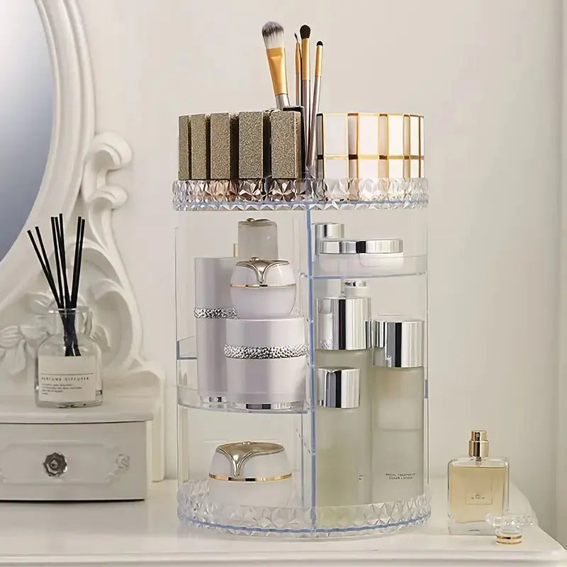 360 Degree Rotating Cosmetic Organizer gomuto.com