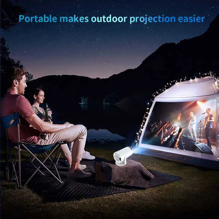 3D Game Projector 2-in-1 F300 Controller Gamepad - Android 11, 5G Wi-Fi, Playstore Access, 4K Portable Mini Home Cinema & Outdoor Projector Gomuto