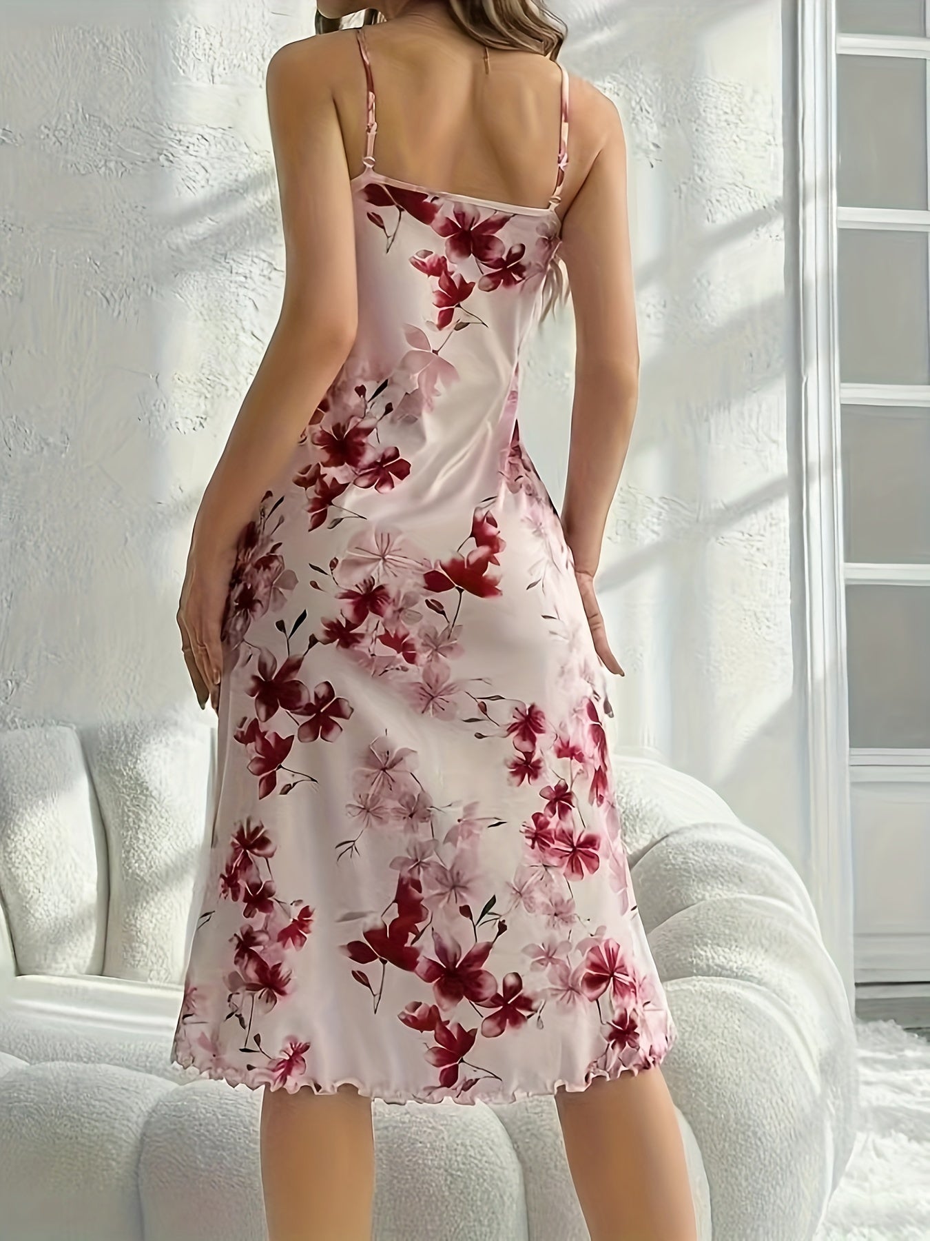 Elegant Floral Cami Dress - Sleeveless, Perfect for Women’s Spring & Summer Fashion