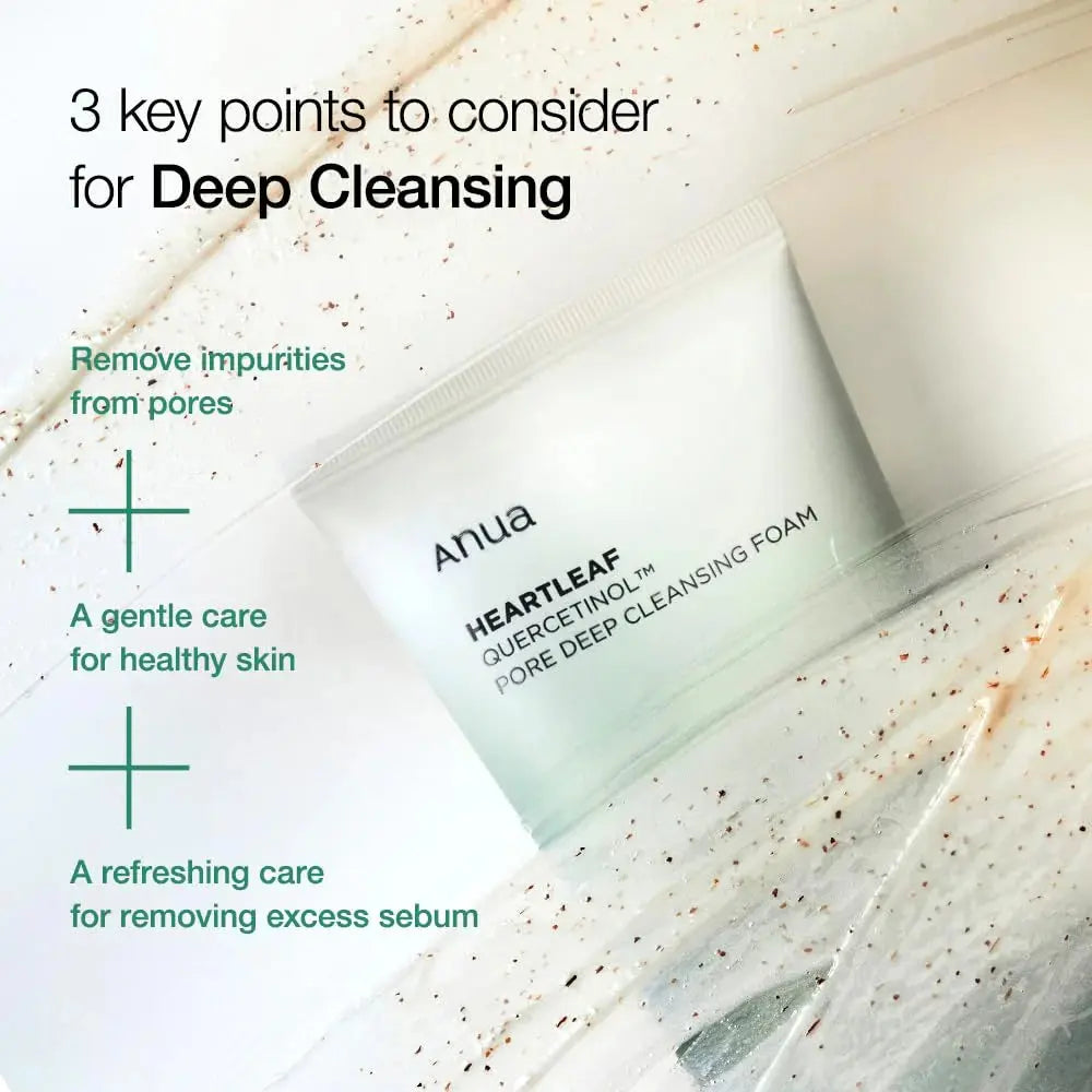Anua Heartleaf Pore Deep Cleansing Foam – Purify, Soothe & Glow Naturally (150ml) gomuto.com