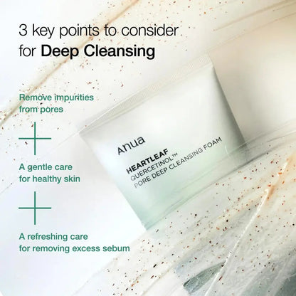 Anua Heartleaf Pore Deep Cleansing Foam – Purify, Soothe & Glow Naturally (150ml) gomuto.com