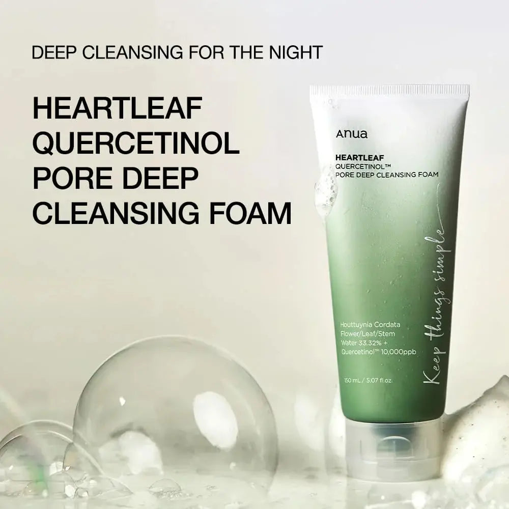 Anua Heartleaf Pore Deep Cleansing Foam – Purify, Soothe & Glow Naturally (150ml) gomuto.com