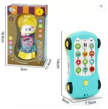 Baby Mini Transparent Phone Car gomuto.com