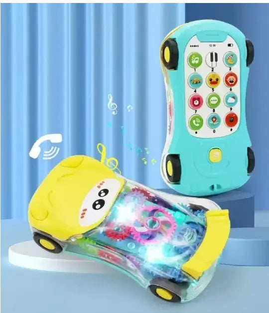 Baby Mini Transparent Phone Car gomuto.com