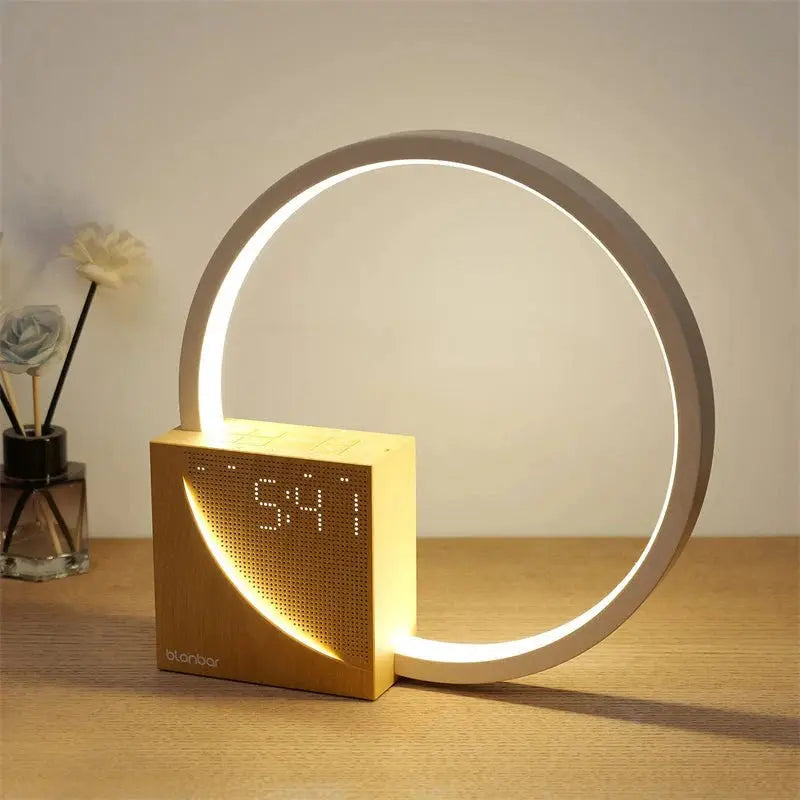 Bedside Lamp Touch Table Lamp With Natural Sounds, Desk Lamp With Alarm Clock, Touch Control 3 Levels Brightness Home Decor gomuto.com
