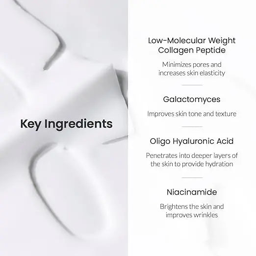 Bio-Collagen Overnight Real Deep Mask with Vitamin E & Nicotinamide, Pore Minimizing, Elasticity Improvement (1 Box = 4 Masks) gomuto.com
