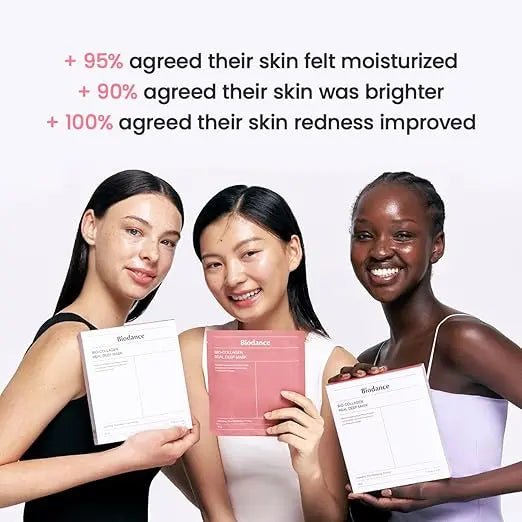 Bio-Collagen Overnight Real Deep Mask with Vitamin E & Nicotinamide, Pore Minimizing, Elasticity Improvement (1 Box = 4 Masks) gomuto.com