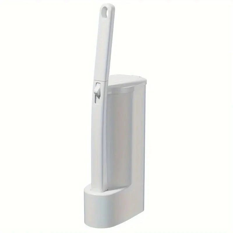Disposable Toilet Brush Set with Holder – Includes 12 Flushable Cleaning Heads gomuto.com