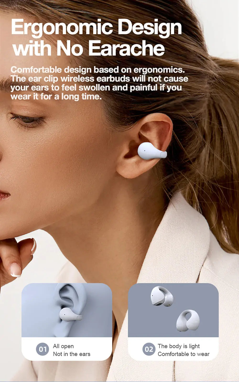 E88 Waterproof Wireless Bluetooth Headphones - Mini TWS Earbuds with Mic, Digital Display, Noise Reduction Gomuto