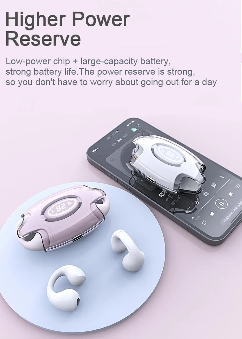 E88 Waterproof Wireless Bluetooth Headphones - Mini TWS Earbuds with Mic, Digital Display, Noise Reduction Gomuto