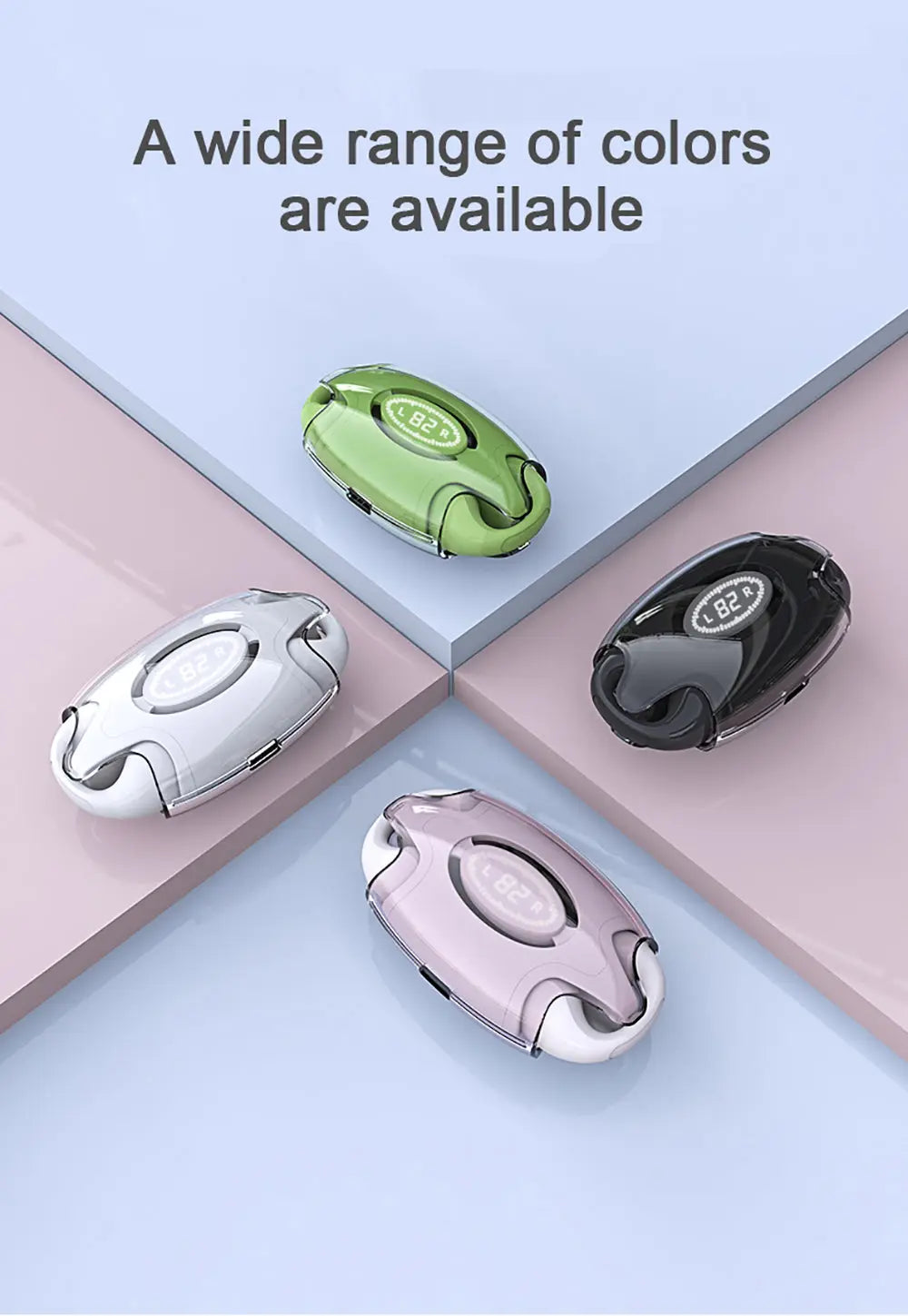 E88 Waterproof Wireless Bluetooth Headphones - Mini TWS Earbuds with Mic, Digital Display, Noise Reduction Gomuto
