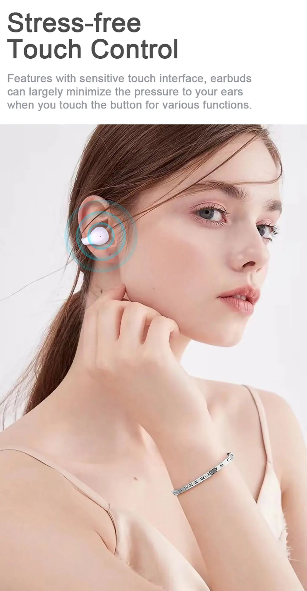 E88 Waterproof Wireless Bluetooth Headphones - Mini TWS Earbuds with Mic, Digital Display, Noise Reduction Gomuto