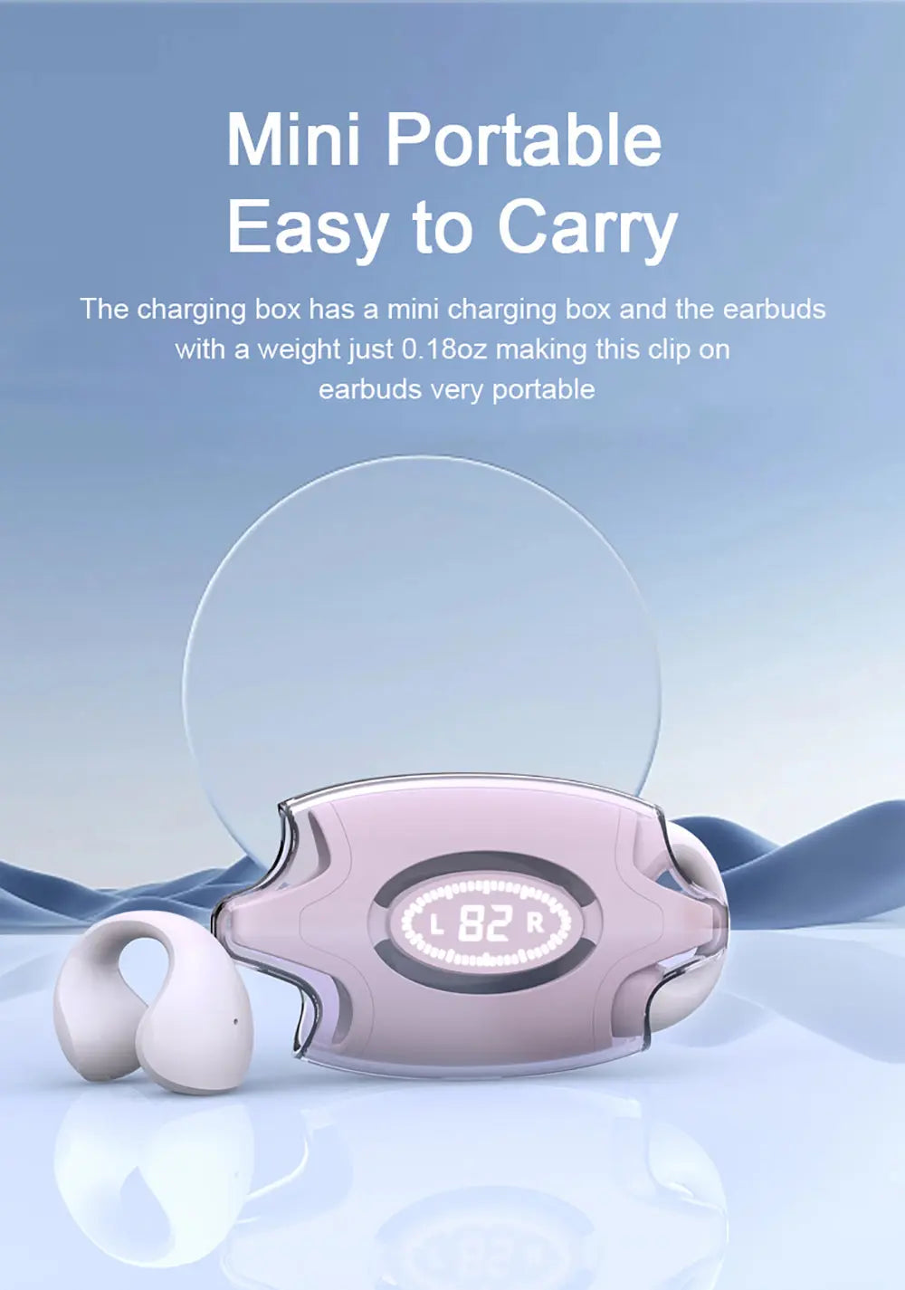 E88 Waterproof Wireless Bluetooth Headphones - Mini TWS Earbuds with Mic, Digital Display, Noise Reduction Gomuto