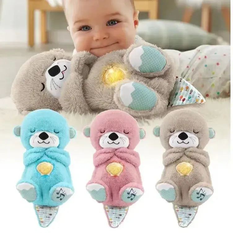 Heartbeat Otter Plush Toy - Soothing Sound Stuffed Animal for Comfort and Play Gomuto