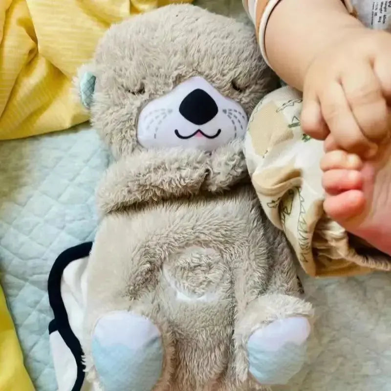 Heartbeat Otter Plush Toy - Soothing Sound Stuffed Animal for Comfort and Play Gomuto