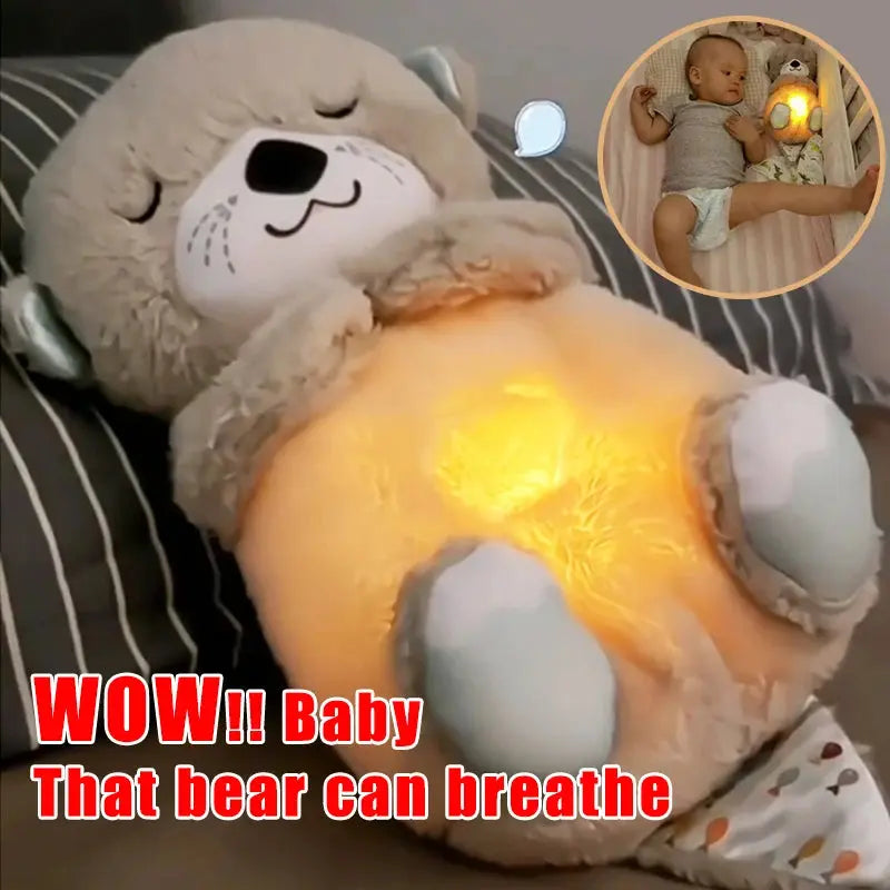 Heartbeat Otter Plush Toy - Soothing Sound Stuffed Animal for Comfort and Play Gomuto