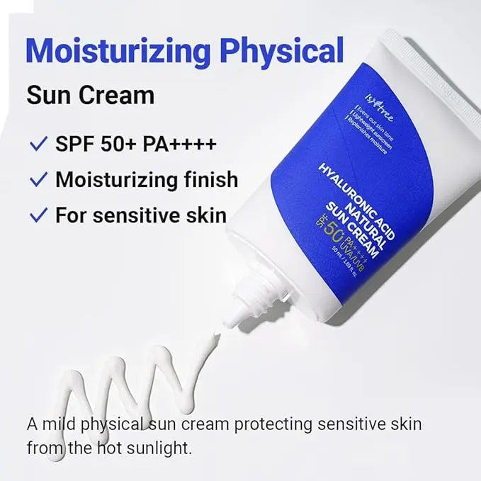 Hyaluronic Acid Natural Sunscreen SPF 50 Daily Broad-Spectrum Protection | 50ml gomuto.com