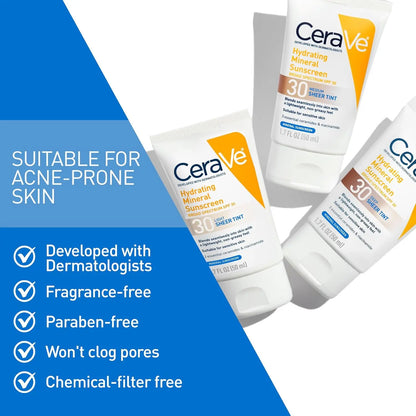 Hydrating Tinted Mineral Sunscreen SPF 30 – Sheer Medium Tint Daily Face Protection | 50ml gomuto.com