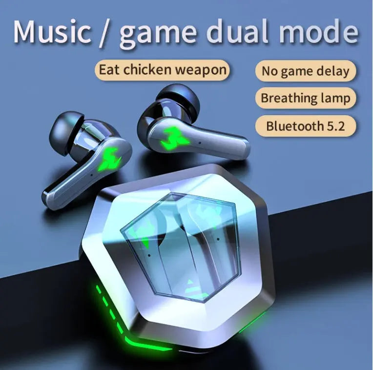 N35 Gaming Bluetooth Wireless In-Ear Headset - Noise Reduction, Stereo Sound, Voice Control Gomuto