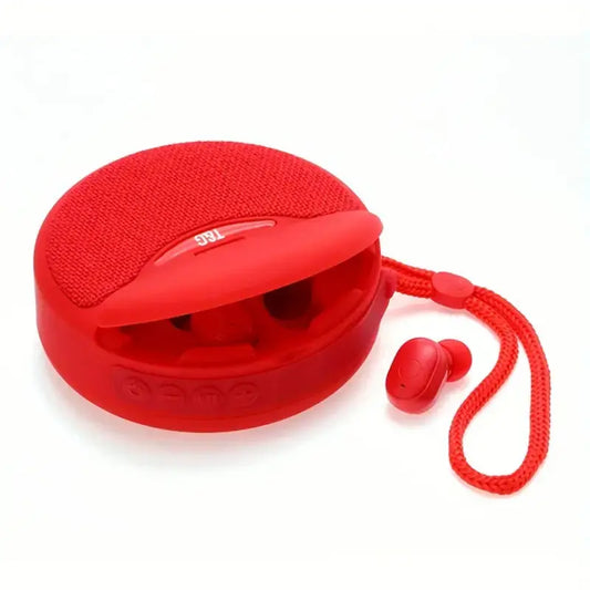 Outdoor Portable Bluetooth Speaker with Integrated Headset - 3D Stereo Subwoofer, FM Radio, TF Card Support Gomuto