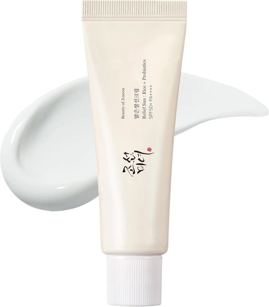 Relief Sun: Rice + Probiotics SPF 50+ PA++++ Daily Moisturizing Sunscreen | 50ml gomuto.com
